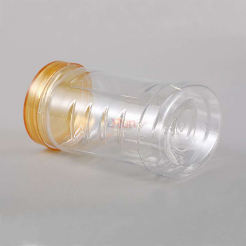 Our large plastic jars for honey are an excellent option for Food grade PET containers, alongside our customized plastic jars and condiment packing bottles.
